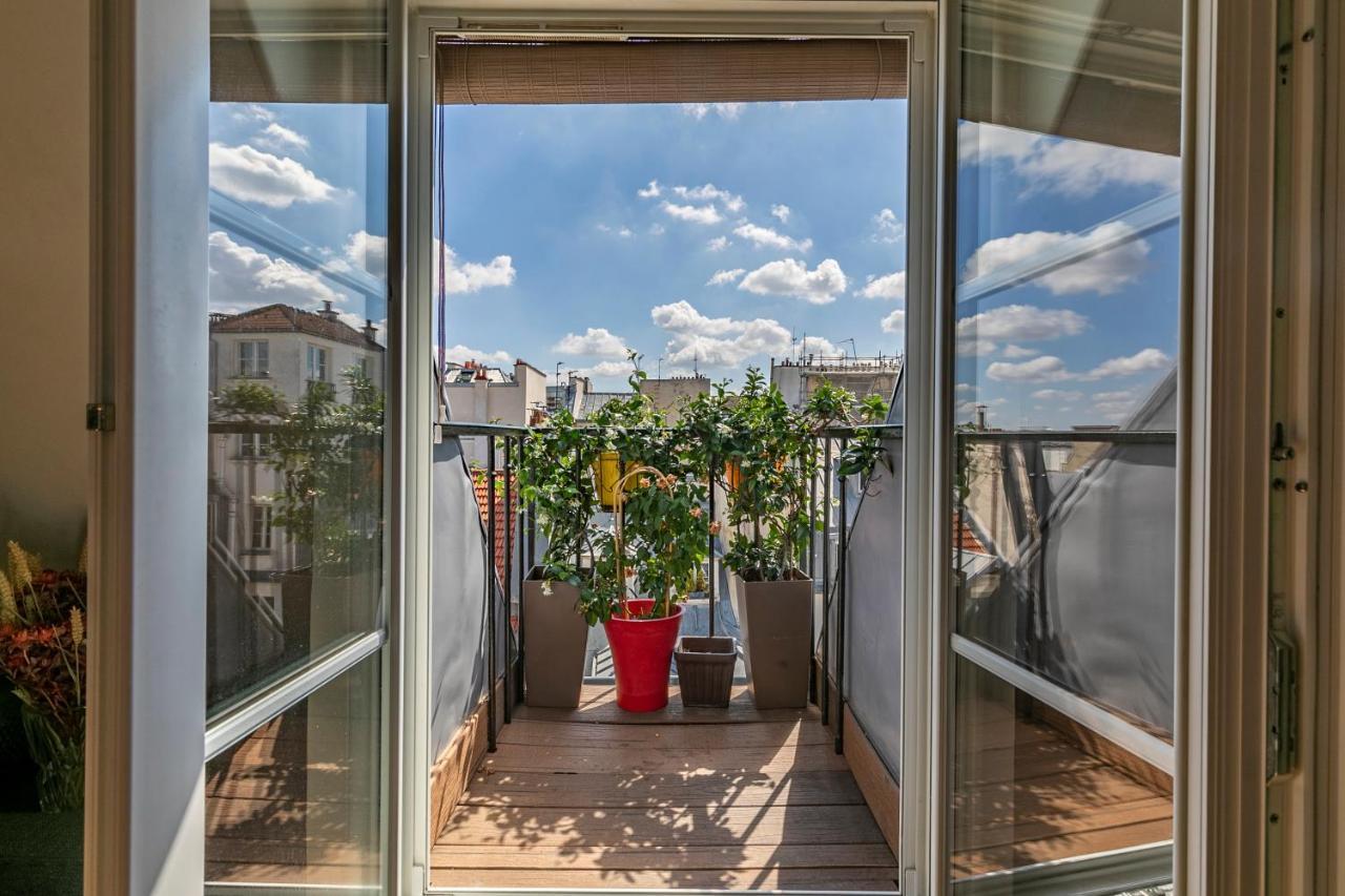 Paris Centre Dernier Etage Vue Ascenseur Lejlighed Eksteriør billede