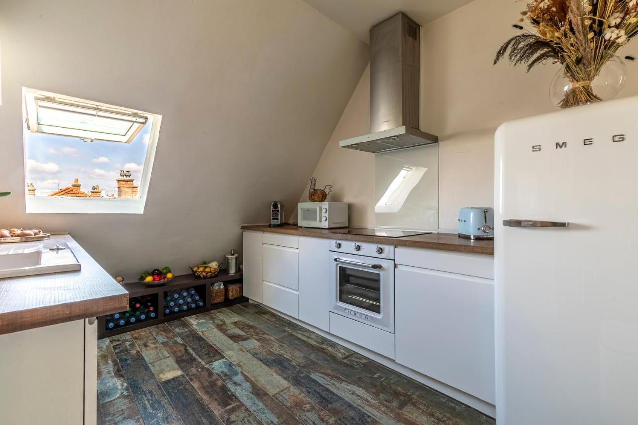 Paris Centre Dernier Etage Vue Ascenseur Lejlighed Eksteriør billede