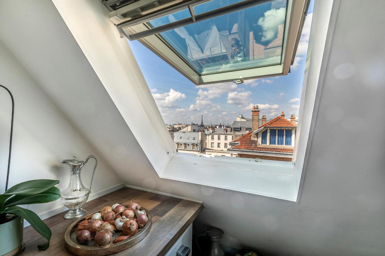 Paris Centre Dernier Etage Vue Ascenseur Lejlighed Eksteriør billede